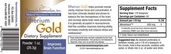 Harmonic Innerprizes, Inc. Etherium Gold Powder - supplement