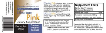 Harmonic Innerprizes, Inc. Etherium Pink Powder - supplement