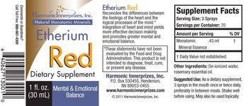 Harmonic Innerprizes, Inc. Etherium Red - supplement