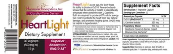 Harmonic Innerprizes, Inc. HeartLight - supplement