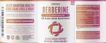 Havasu Nutrition Berberine + Cinnamon - supplement