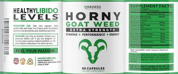 Havasu Nutrition Horny Goat Weed Extra Strength - supplement