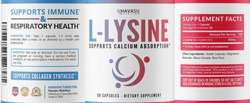 Havasu Nutrition L-Lysine - supplement