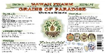 Hawaii Pharm Grains of Paradise - herbal supplement