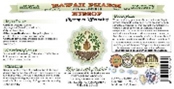 Hawaii Pharm Hyssop - herbal supplement