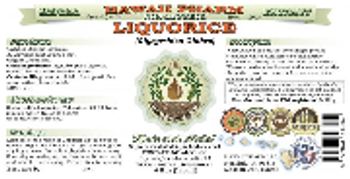 Hawaii Pharm Liquorice - herbal supplement