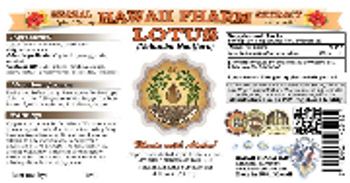 Hawaii Pharm Lotus - herbal supplement