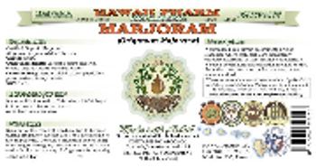 Hawaii Pharm Marjoram - herbal supplement