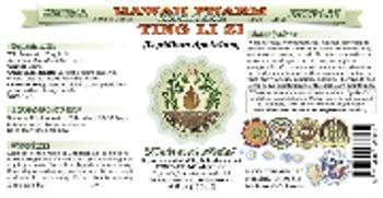 Hawaii Pharm Ting Li Zi - herbal supplement