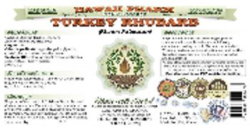 Hawaii Pharm Turkey Rhubarb - herbal supplement