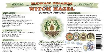 Hawaii Pharm Witch Hazel - herbal supplement