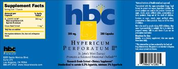 HBC Protocols Hypericum Perforatum II - supplement
