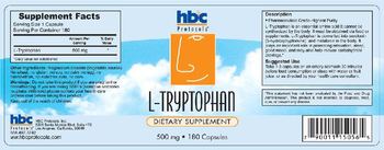 HBC Protocols L-Tryptophan - 