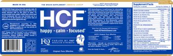 HCF Happy - Calm - Focused - supplement