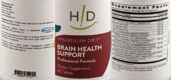 H!D Hallelujah Diet Brain Health Support - supplement