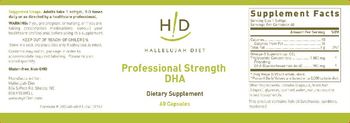 H!D Hallelujah Diet Professional Strength DHA - supplement