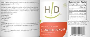 H!D Hallelujah Diet Vitamin C Powder - supplement