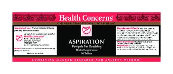 Health Concerns Aspiration - herbal supplement