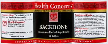 Health Concerns Backbone - eucommia herbal supplement