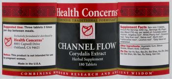 Health Concerns Channel Flow - corydalis extract herbal supplement