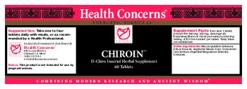 Health Concerns Chiroin - dchiro inositol herbal supplement