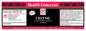 Health Concerns Chzyme - enzyme herbal supplement