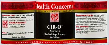 Health Concerns Cir-Q - aromatic herbal supplement