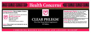 Health Concerns Clear Phlegm - wen dan tang herbal supplement
