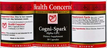 Health Concerns Cogni-Spark - alpha gpc supplement