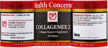 Health Concerns Collagenex 2 - collagen support supplement