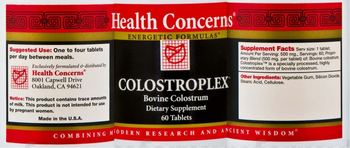 Health Concerns Colostroplex - bovine colostrum supplement