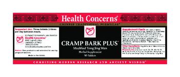 Health Concerns Cramp Bark Plus - herbal supplement