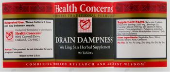 Health Concerns Drain Dampness - wu ling san herbal supplement