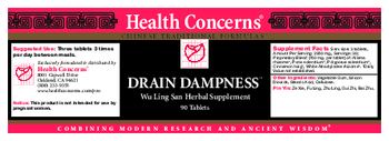 Health Concerns Drain Dampness - wu ling san herbal supplement