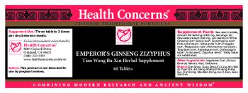 Health Concerns Emperor's Ginseng Zizyphus - tian wang bu xin herbal supplement