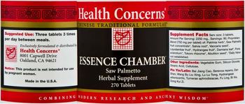 Health Concerns Essence Chamber - saw palmetto herbal supplement
