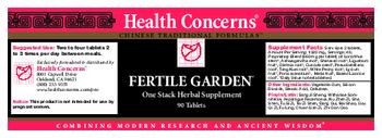 Health Concerns Fertile Garden - one stack herbal supplement