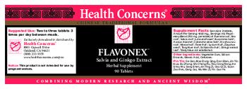 Health Concerns Flavonex - herbal supplement