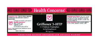 Health Concerns Griffonex 5-HTP - herbal supplement