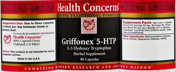 Health Concerns Griffonex 5-HTP - l5 hydroxy tryptophan herbal supplement