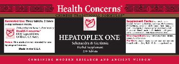 Health Concerns Hepatoplex One - herbal supplement