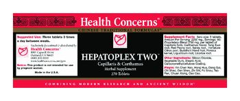 Health Concerns Hepatoplex Two - herbal supplement