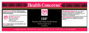 Health Concerns IBP - herbal supplement