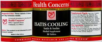 Health Concerns Isatis Cooling - isatis smilax herbal supplement