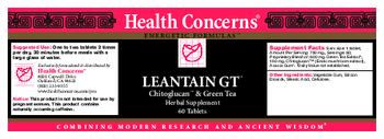 Health Concerns Leantain GT - herbal supplement