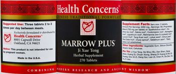 Health Concerns Marrow Plus - ji xue teng herbal supplement