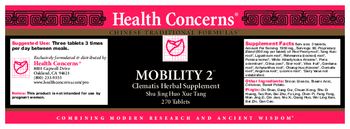 Health Concerns Mobility 2 - clematis herbal supplement