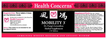 Health Concerns Mobility 3 - herbal supplement