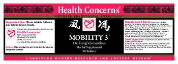 Health Concerns Mobility 3 - herbal supplement