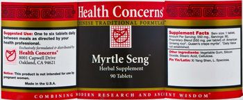 Health Concerns Myrtle Seng - herbal supplement